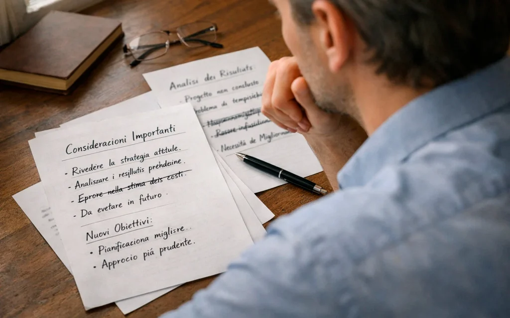 Persona che gestisce il budget per scommesse sportive con appunti