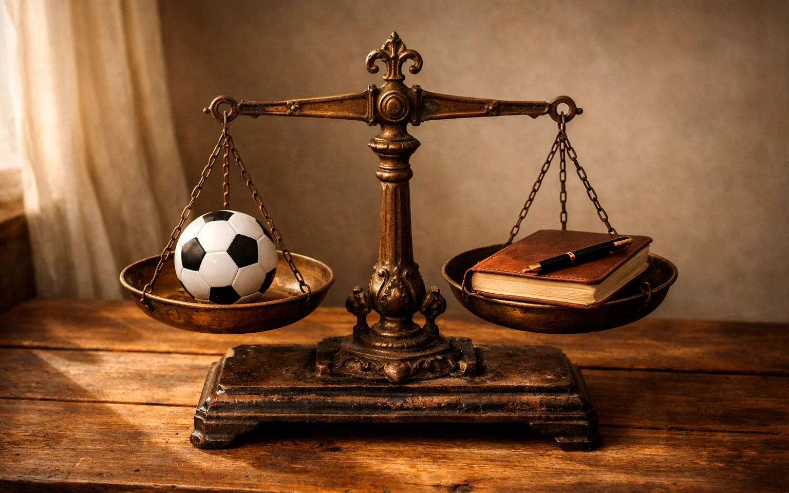 Bilancia simbolica con pro e contro delle scommesse a sistema